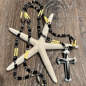 Cross Necklace with free bracelet